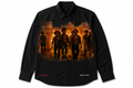 WARRIORS Button Up (Black)