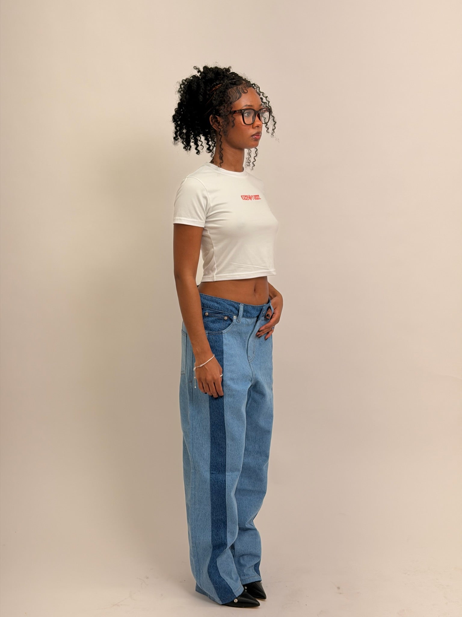WMNS Crop Tees (Multi Color)
