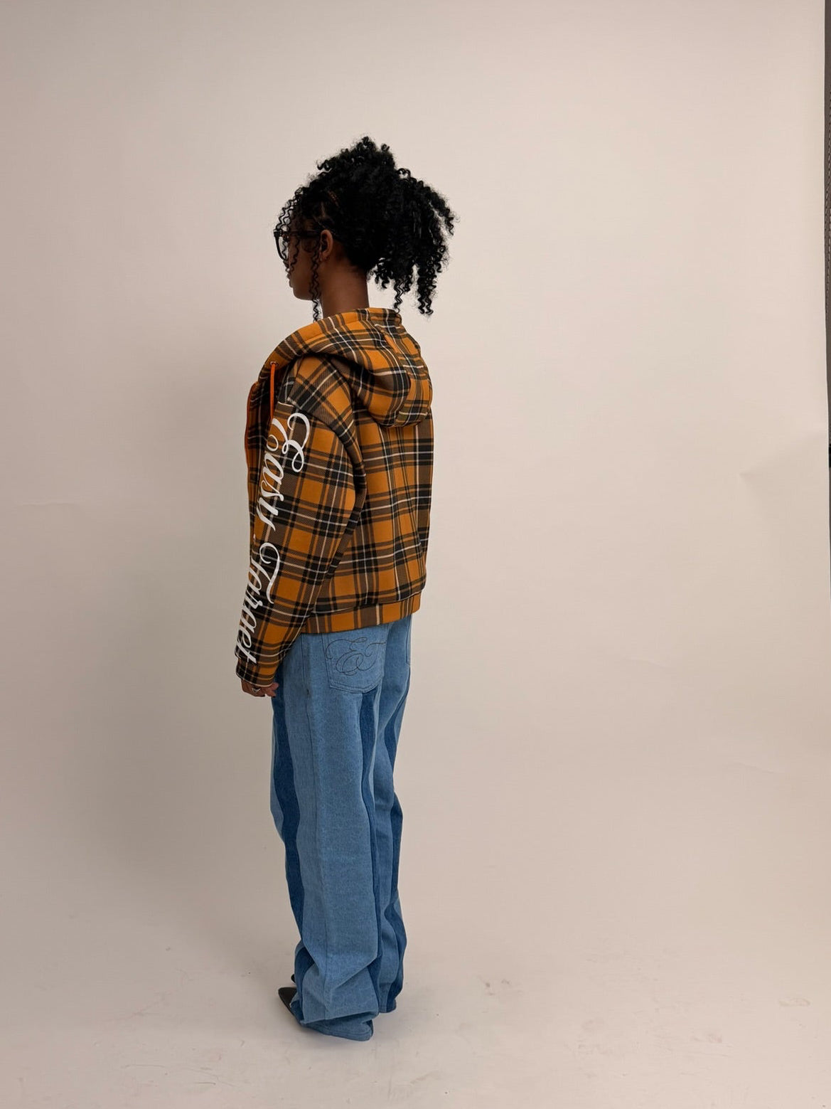 Plaid de Luxe Mustard Drip