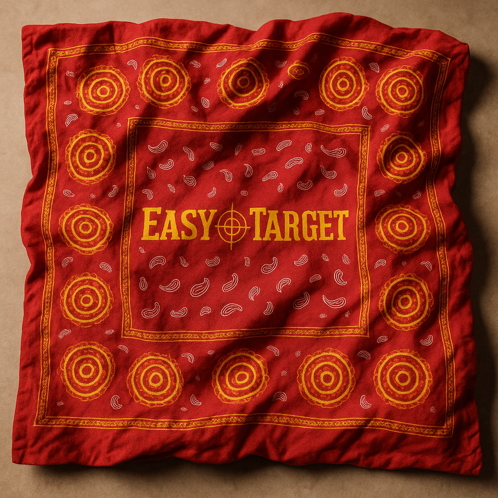 ETbyTN XL Silk Strawberry Bandana
