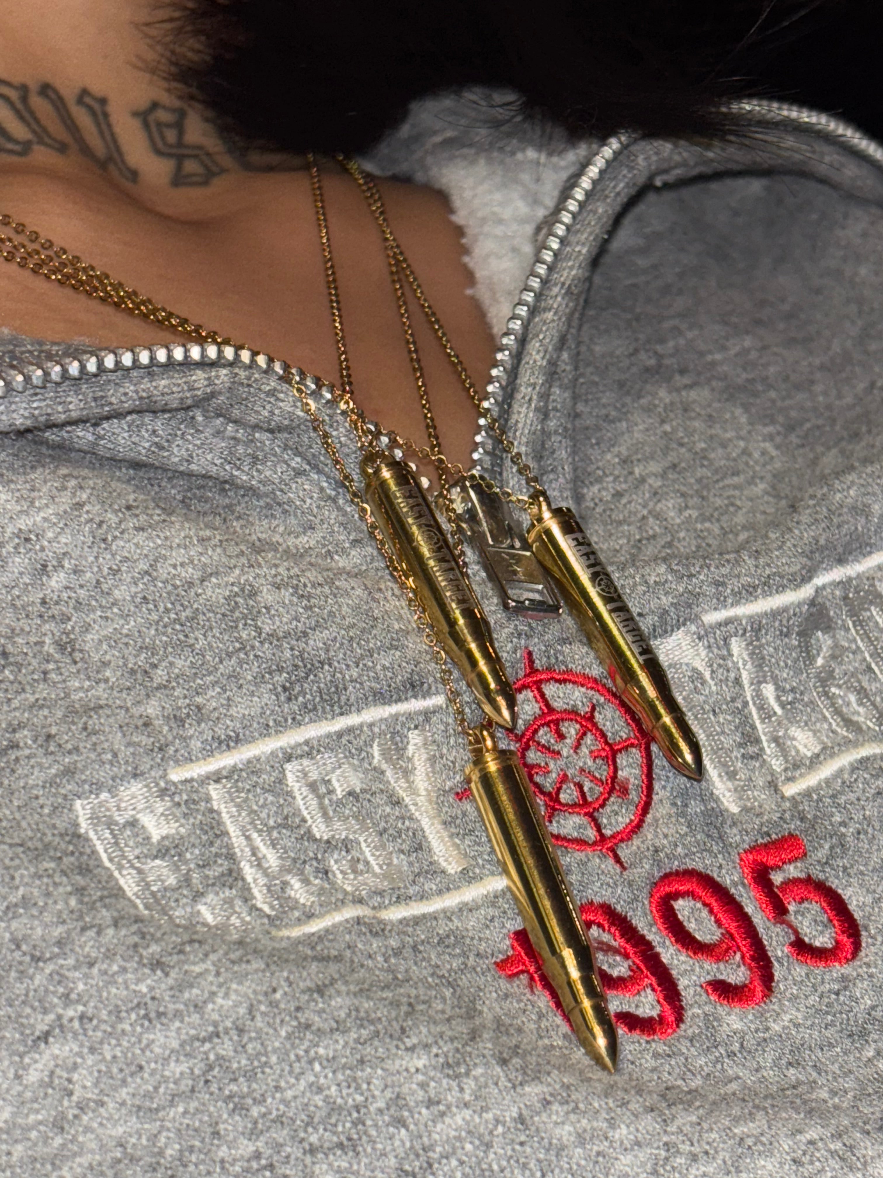 Easy Target (GOLD) Bullet Necklace