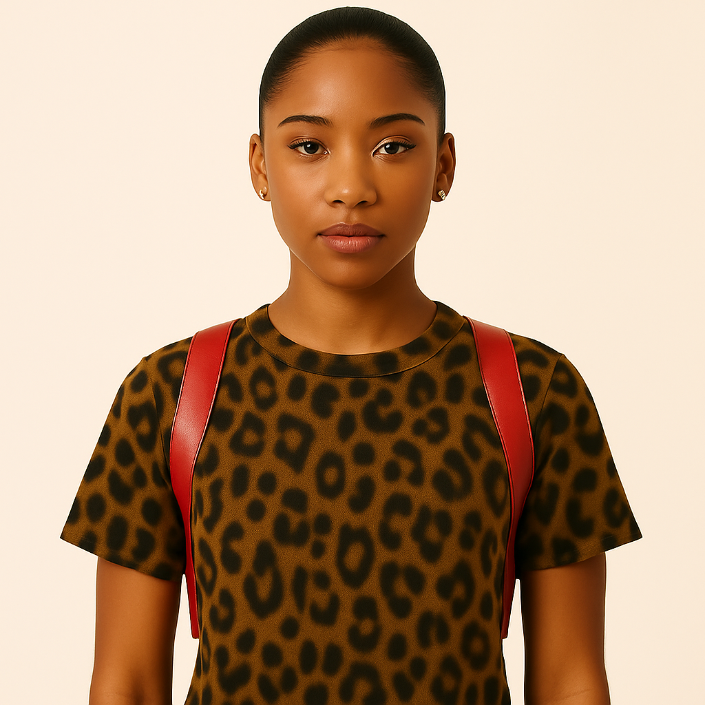 WMN Leopard Print Holster Tee