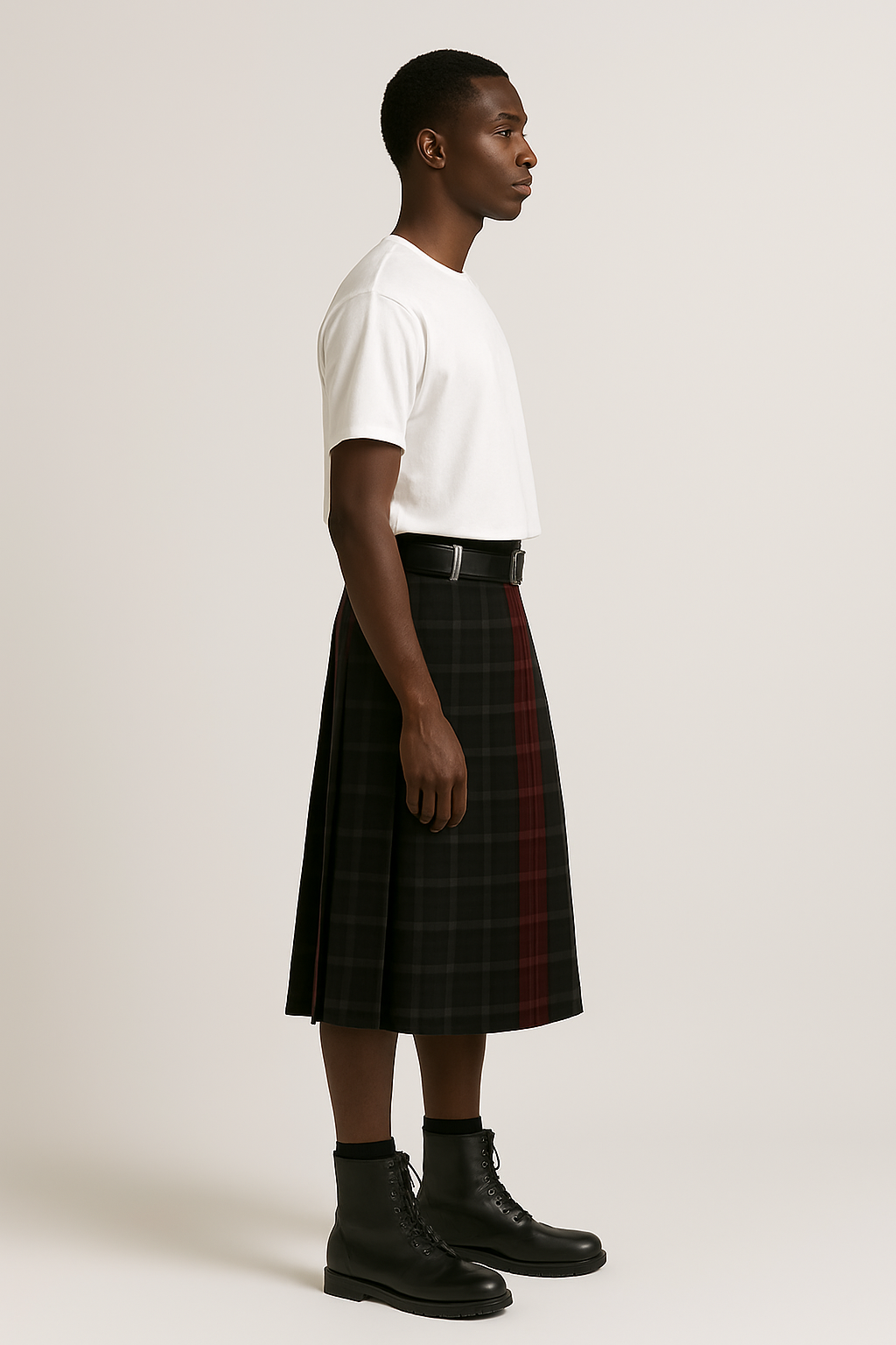 MEN Long Tartan Kilt