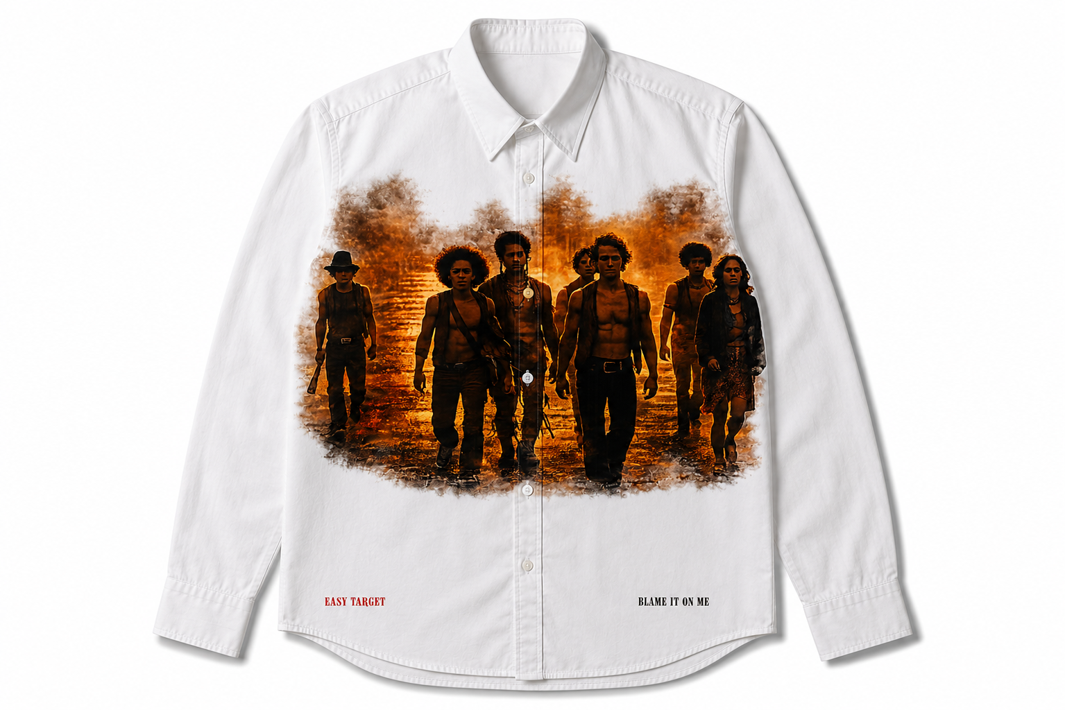 WARRIORS Button Up (White)