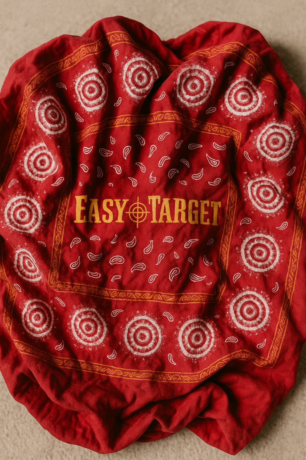 ETbyTN XL Silk Strawberry Bandana