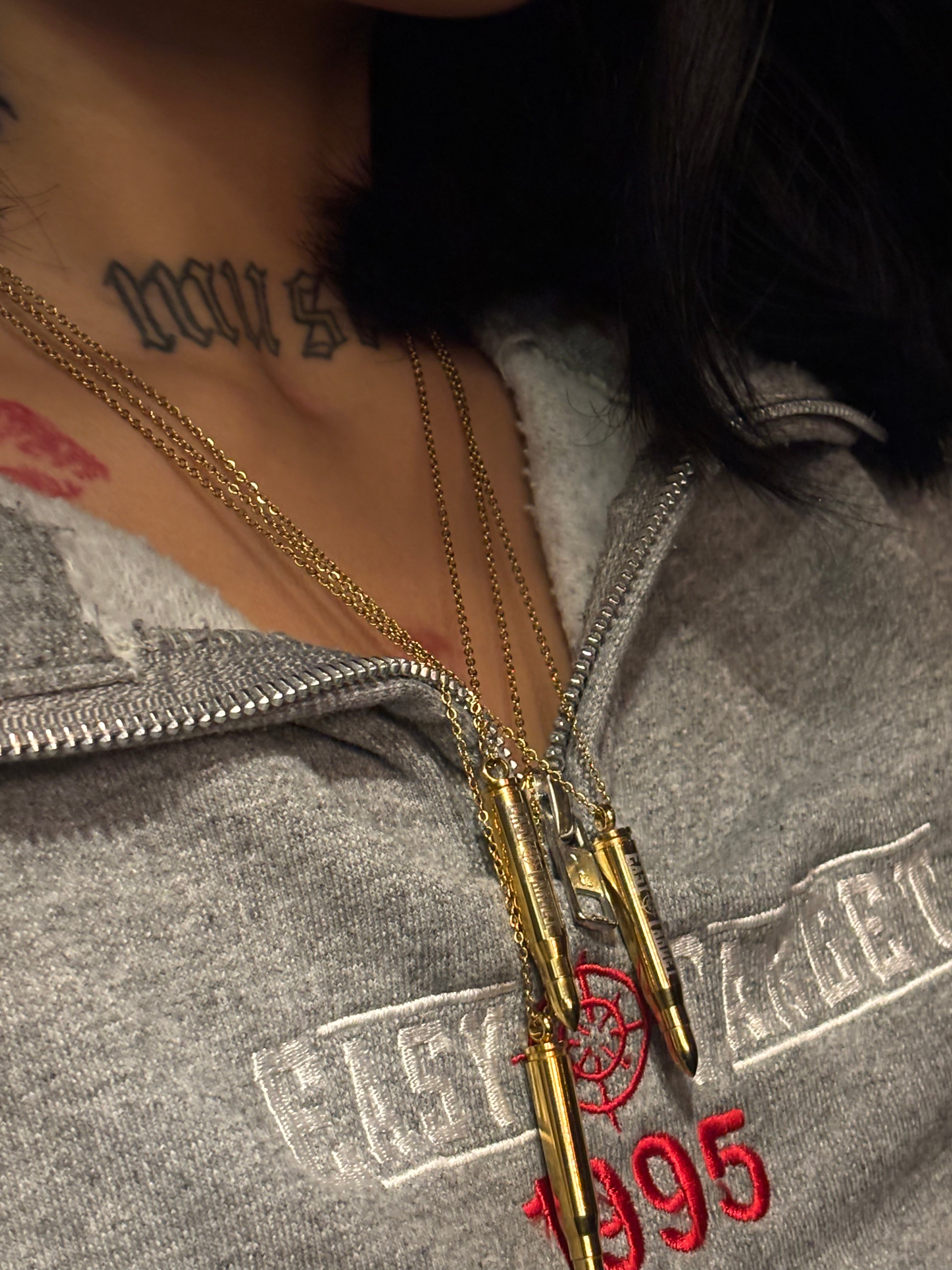Easy Target (GOLD) Bullet Necklace