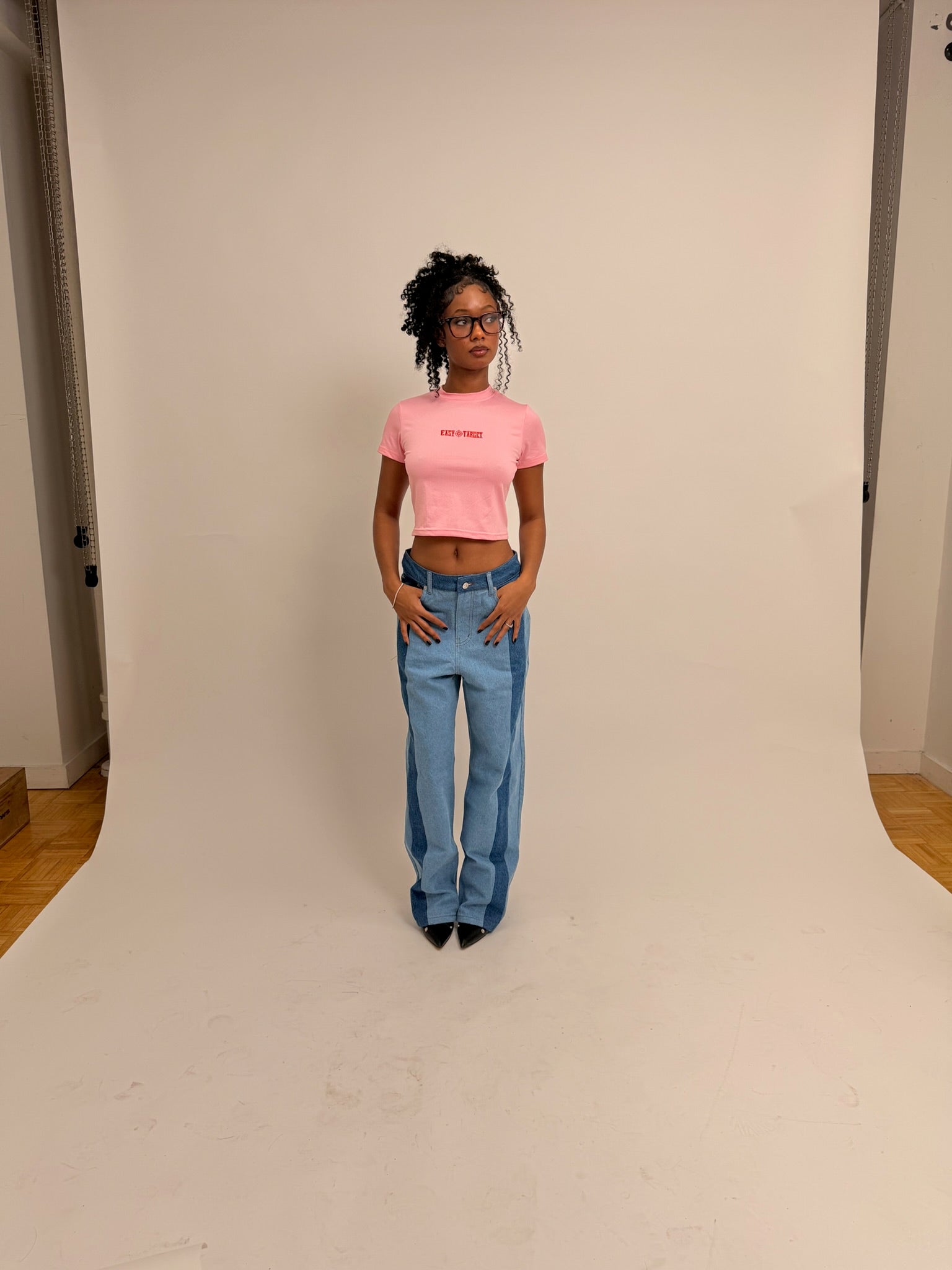 WMNS Crop Tees (Multi Color)