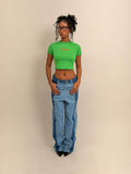 WMNS Crop Tees (Multi Color)