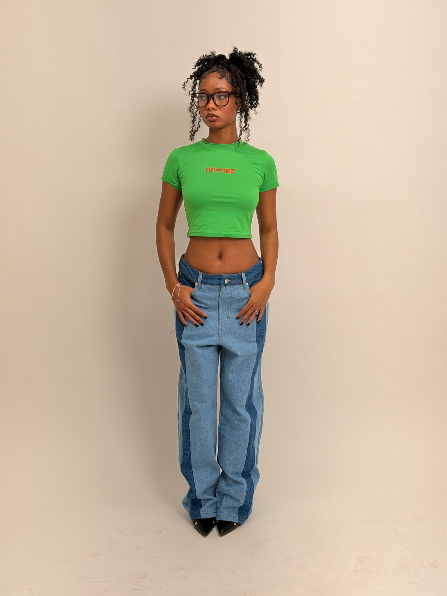 WMNS Crop Tees (Multi Color)