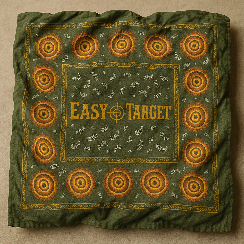 ETbyTN XL Silk Pine Tree Bandana